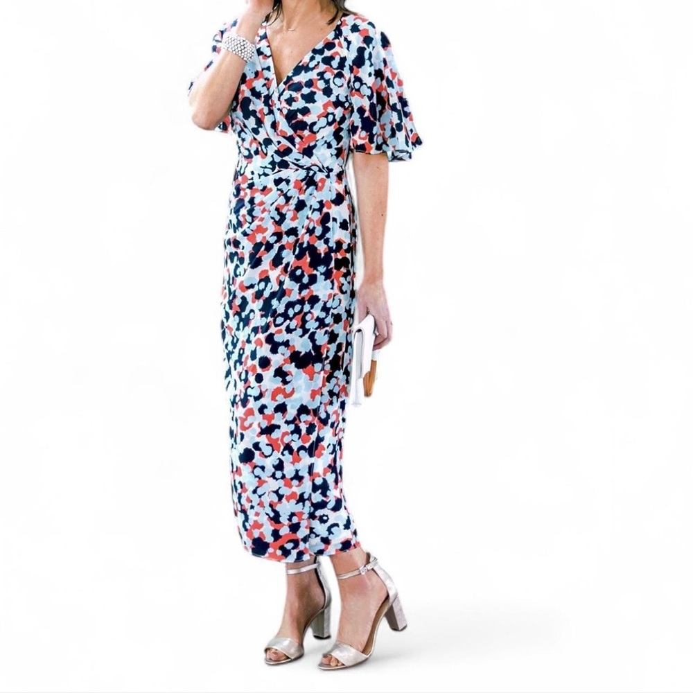 Maggy London Faux Wrap Sheath Dress